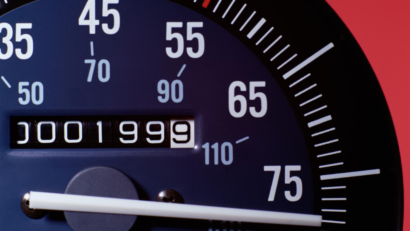 where to find mileage on car